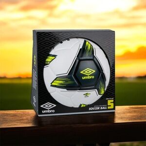Umbro Black and White Soccer Ball with Neon Accents